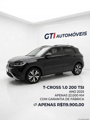 VOLKSWAGEN T-CROSS 1.0 200 TSI TOTAL FLEX AUTOMÁTICO VOLKSWAGEN T-CROSS 1.0 200 TSI TOTAL FLEX AUTOMÁTICO